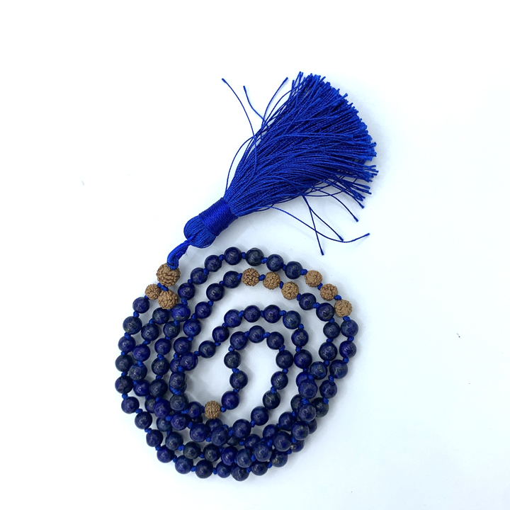 Lapis Lazuli & Matte Tiger's Eye Adjustable Mala Beads – Rana Nader Yoga